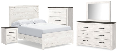 Furniture City Houma - Ashley Furniture - Gerridan Full Panel Bed, Dresser, Mirror, Chest and Nightstand - Full Panel Bed, Dresser, Mirror, Chest and Nightstand - B1190B33