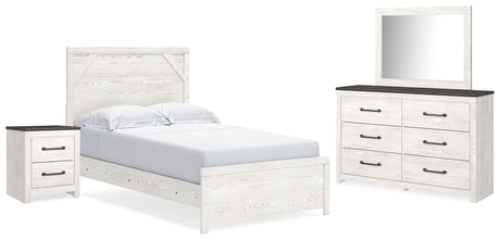 Furniture City Houma - Ashley Furniture - Gerridan Full Panel Bed, Dresser, Mirror and Nightstand - Full Panel Bed, Dresser, Mirror and Nightstand - B1190B22