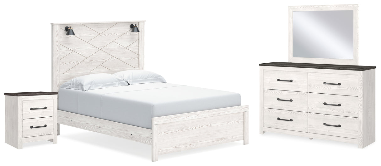 Furniture City Houma - Ashley Furniture - Gerridan Queen Panel Bed, Dresser, Mirror, and Nightstand - Queen Panel Bed, Dresser, Mirror, and Nightstand - B1190B15