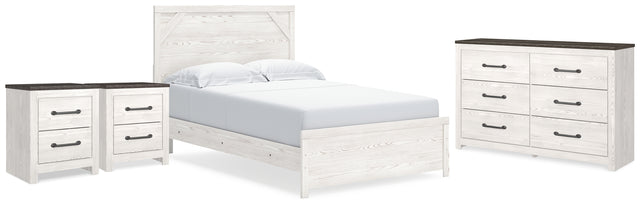 Furniture City Houma - Ashley Furniture - Gerridan Queen Panel Bed, Dresser and 2 Nightstands - Queen Panel Bed, Dresser and 2 Nightstands - B1190B38