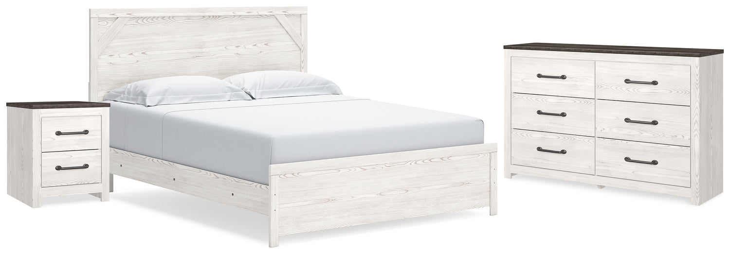 Furniture City Houma - Ashley Furniture - Gerridan King Panel Bed, Dresser and Nightstand - King Panel Bed, Dresser and Nightstand - B1190B23