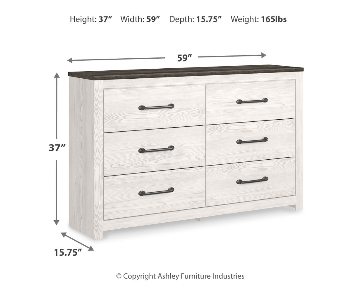 Gerridan Queen Panel Bed, Dresser and 2 Nightstands
