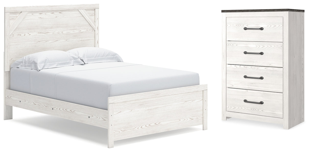 Furniture City Houma - Ashley Furniture - Gerridan Full Panel Bed and Chest - Full Panel Bed and Chest - B1190B36