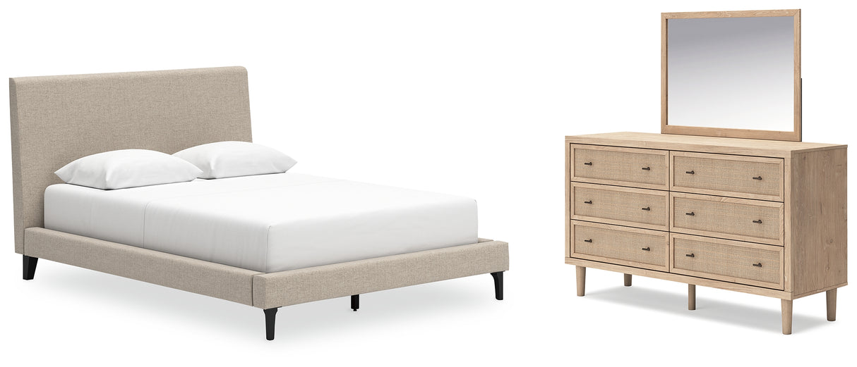 Furniture City Houma - Ashley Furniture - Cielden Queen Upholstered Bed, Dresser and Mirror - Queen Upholstered Bed, Dresser and Mirror - B1199B2