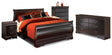 Furniture City Houma - Ashley Furniture - Huey Vineyard Queen Sleigh Bed, Dresser, Chest and Nightstand - Queen Sleigh Bed, Dresser, Chest and Nightstand - B128B19