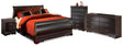 Furniture City Houma - Ashley Furniture - Huey Vineyard Full Sleigh Bed, Dresser, Mirror, Chest and Nightstand - Full Sleigh Bed, Dresser, Mirror, Chest and Nightstand - B128B35