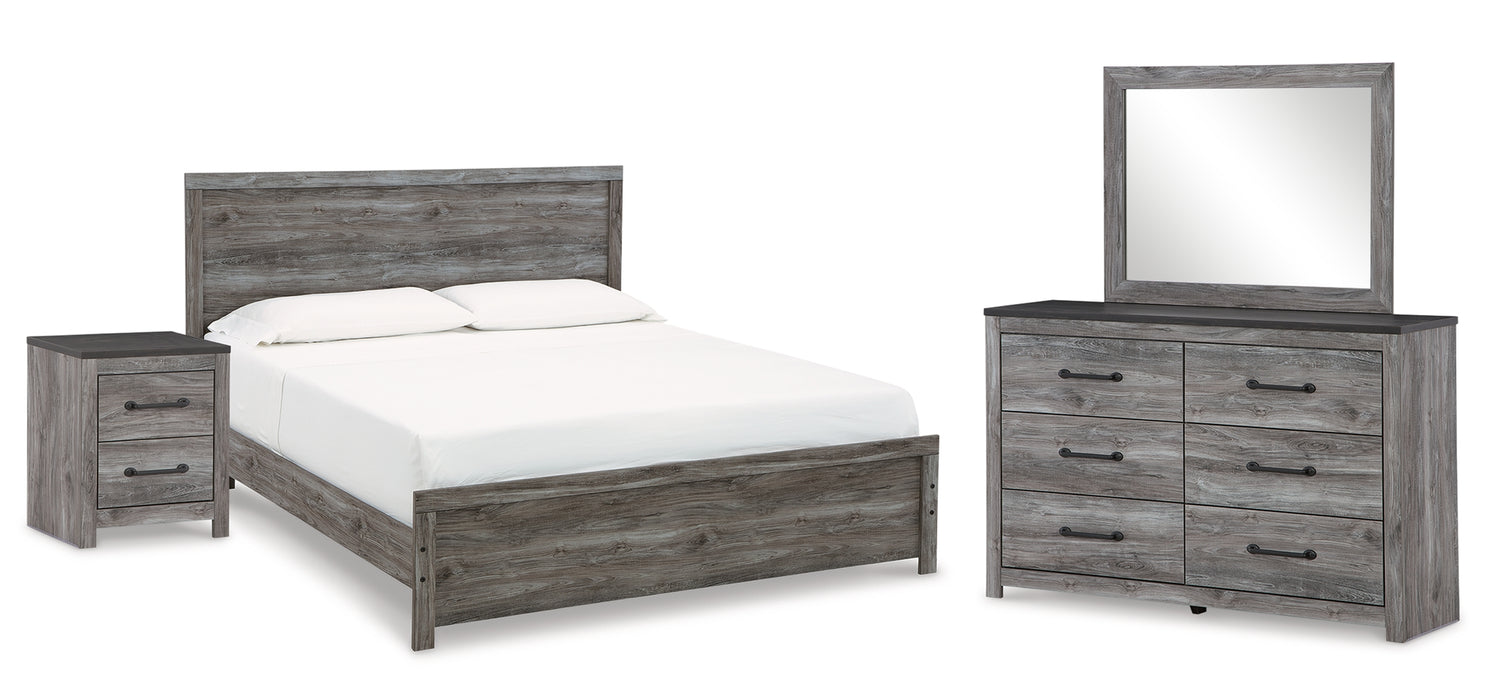 Furniture City Houma - Ashley Furniture - Bronyan King Panel Bed, Dresser, Mirror and Nightstand - King Panel Bed, Dresser, Mirror and Nightstand - B1290B9
