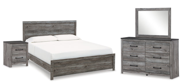Furniture City Houma - Ashley Furniture - Bronyan King Panel Bed, Dresser, Mirror and Nightstand - King Panel Bed, Dresser, Mirror and Nightstand - B1290B9