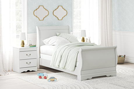 Furniture City Houma - Ashley Furniture - Anarasia Twin Sleigh Bed - Twin Sleigh Bed - B129B1