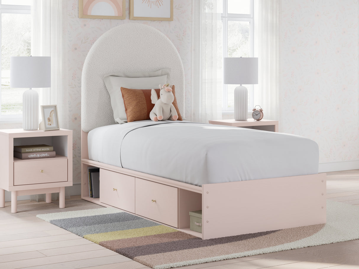 Furniture City Houma - Ashley Furniture - Wistenpine Twin Upholstered Panel Bed with Storage - Twin Upholstered Panel Bed with Storage - B1323B12