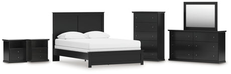 Furniture City Houma - Ashley Furniture - Maribel Queen Panel Bed, Dresser, Mirror, Chest and 2 Nightstands - Queen Panel Bed, Dresser, Mirror, Chest and 2 Nightstands - B138B76