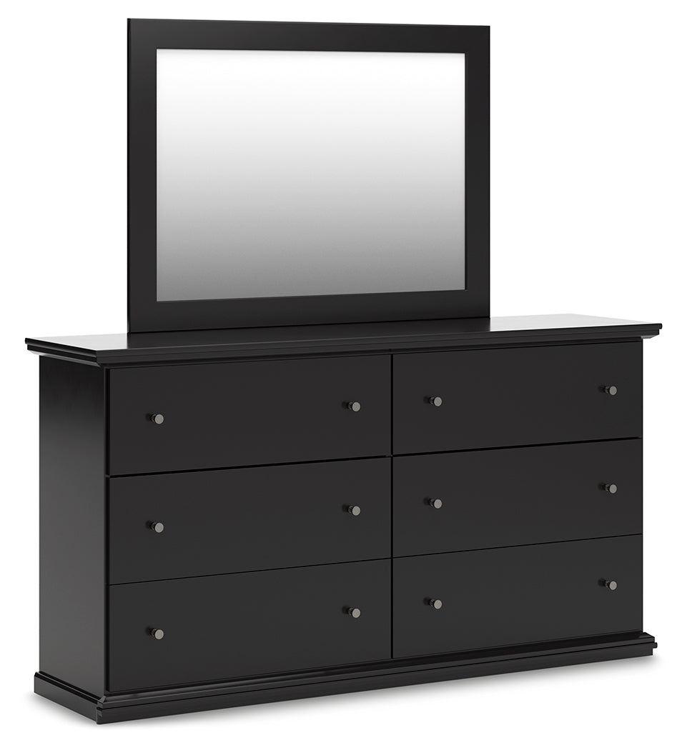 Maribel King Panel Bed, Dresser, Mirror and Nightstand