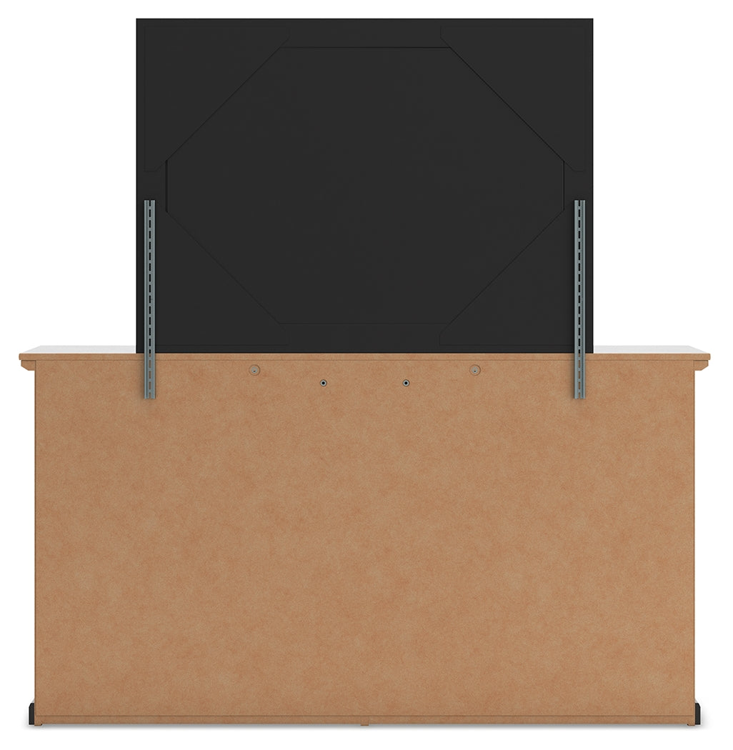 Maribel Full Panel Bed, Dresser, Mirror and Chest