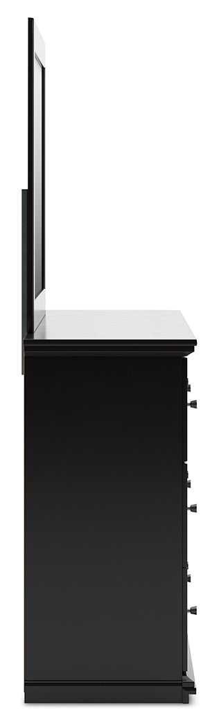 Maribel Full Panel Bed, Dresser, Mirror and Nightstand