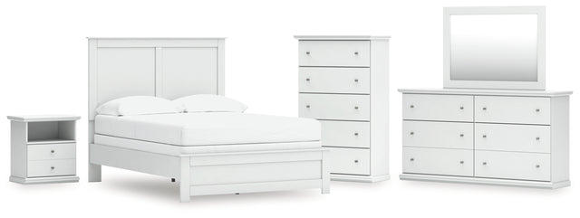 Furniture City Houma - Ashley Furniture - Bostwick Shoals Full Panel Bed, Dresser, Mirror, Chest, and Nightstand - Full Panel Bed, Dresser, Mirror, Chest, and Nightstand - B139B61