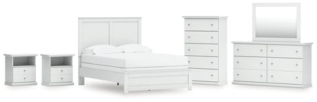 Furniture City Houma - Ashley Furniture - Bostwick Shoals Full Panel Bed, Dresser, Mirror, Chest, and 2 Nightstands - Full Panel Bed, Dresser, Mirror, Chest, and 2 Nightstands - B139B62