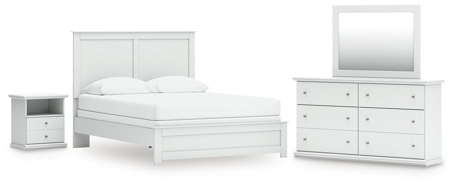 Furniture City Houma - Ashley Furniture - Bostwick Shoals Queen Panel Bed, Dresser, Mirror and Nightstand - Queen Panel Bed, Dresser, Mirror and Nightstand - B139B55