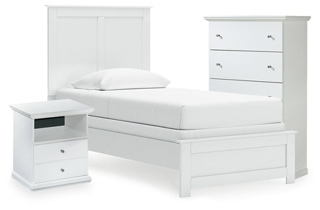 Furniture City Houma - Ashley Furniture - Bostwick Shoals Twin Panel Bed, Chest and Nightstand - Twin Panel Bed, Chest and Nightstand - B139B64