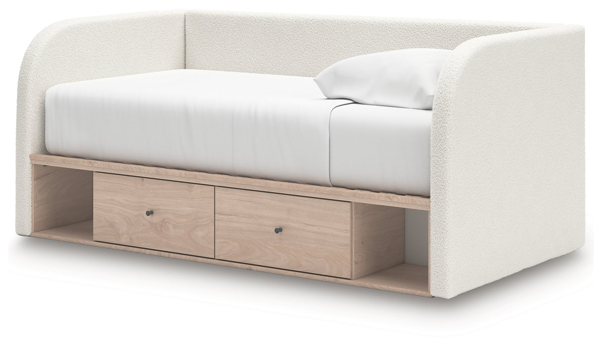 Arloster Twin Day Bed with Storage, Dresser and Nightstand