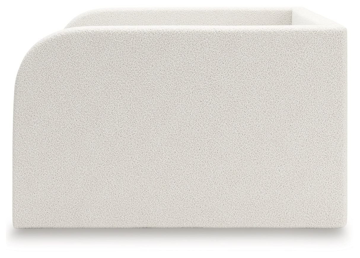 Arloster Full Upholstered Day Bed, Dresser and Mirror