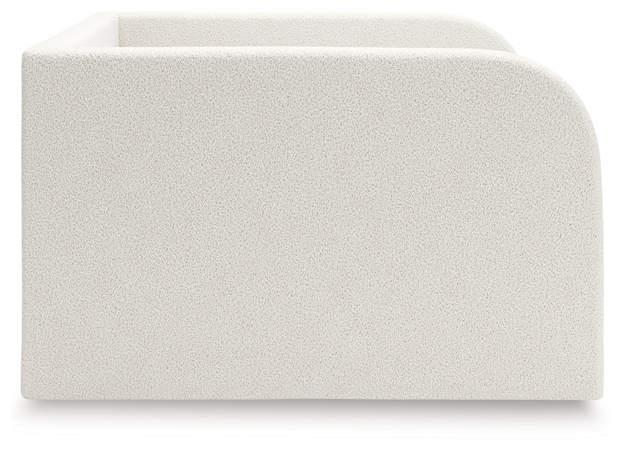 Arloster Full Upholstered Day Bed, Dresser and Mirror