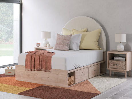 Furniture City Houma - Ashley Furniture - Arloster Full Upholstered Panel Bed with Storage - Full Upholstered Panel Bed with Storage - PCB1566B5