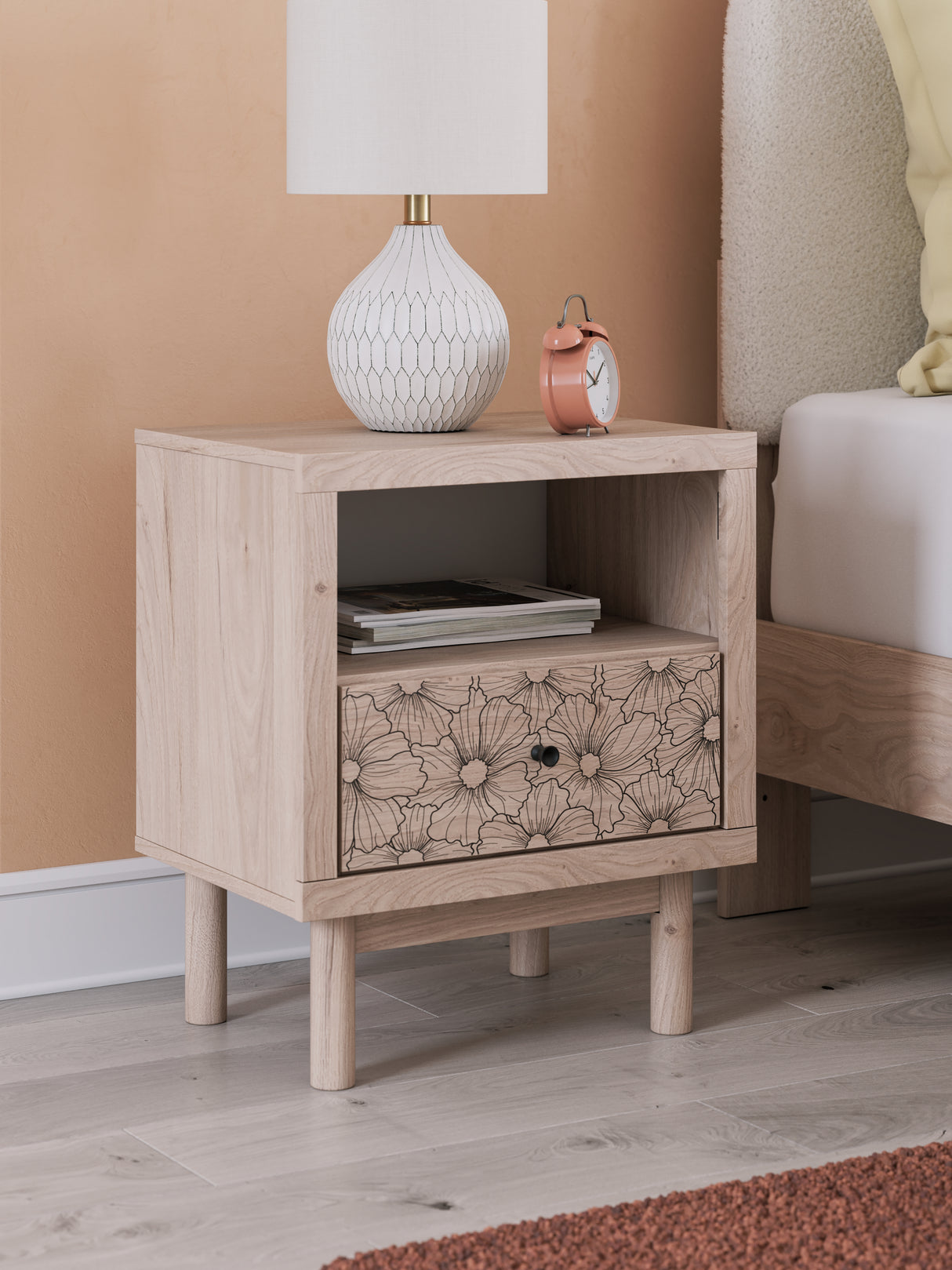Furniture City Houma - Ashley Furniture - Arloster Nightstand - One Drawer Night Stand - PCB1566-91