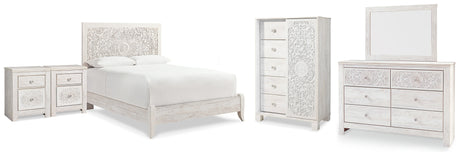 Furniture City Houma - Ashley Furniture - Paxberry Queen Panel Bed, Dresser, Mirror, Chest and 2 Nightstands - Queen Panel Bed, Dresser, Mirror, Chest and 2 Nightstands - B181B36