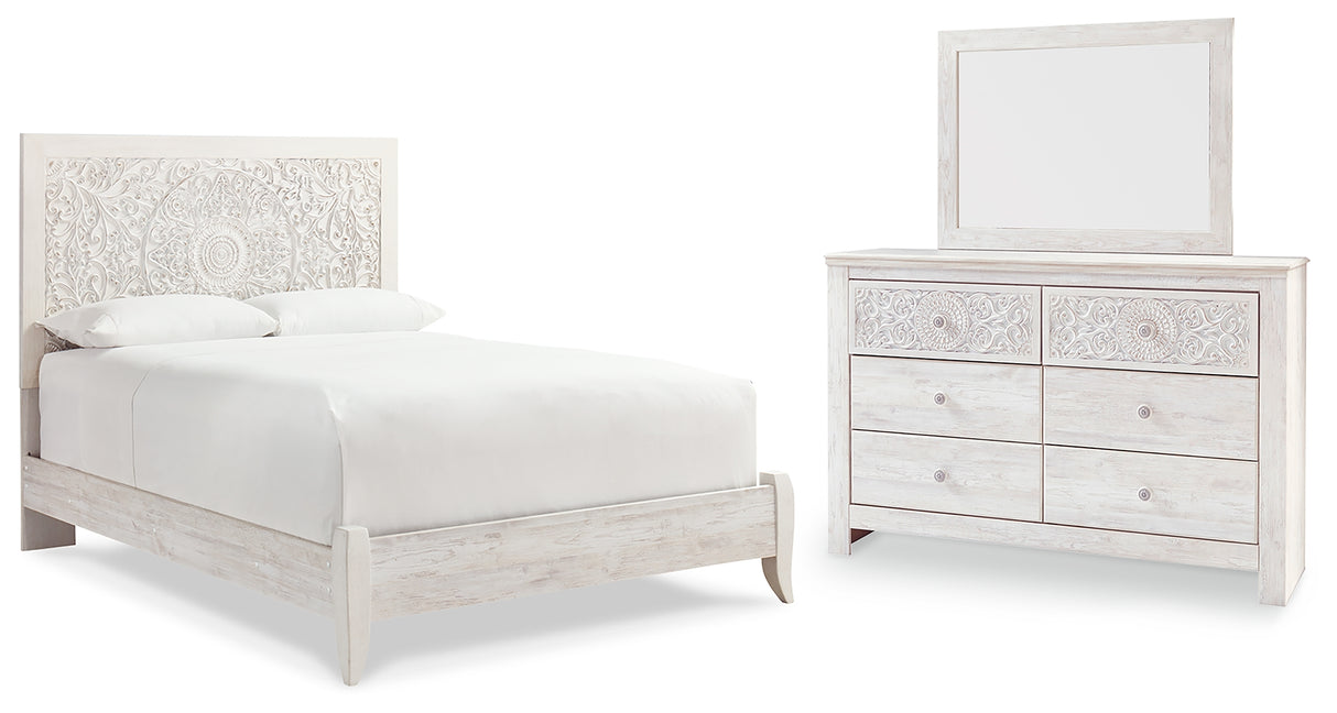 Furniture City Houma - Ashley Furniture - Paxberry Queen Panel Bed, Dresser and Mirror - Queen Panel Bed, Dresser and Mirror - B181B15