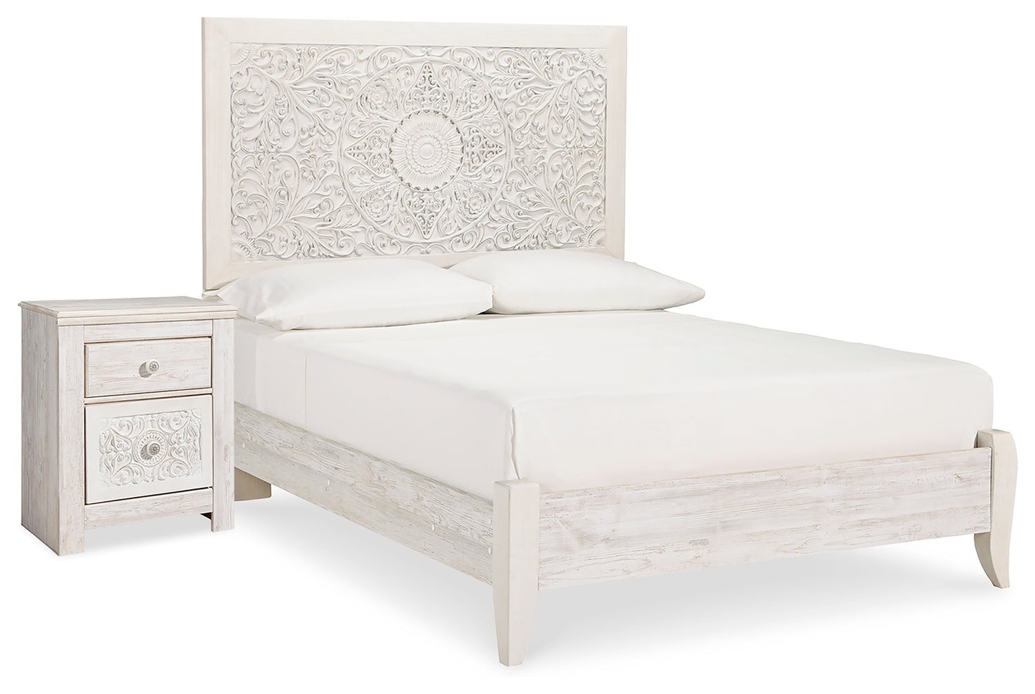 Furniture City Houma - Ashley Furniture - Paxberry Full Panel Bed and Nightstand - Full Panel Bed and Nightstand - B181B20
