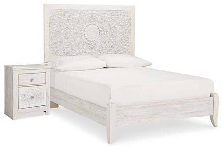 Furniture City Houma - Ashley Furniture - Paxberry Full Panel Bed and Nightstand - Full Panel Bed and Nightstand - B181B20
