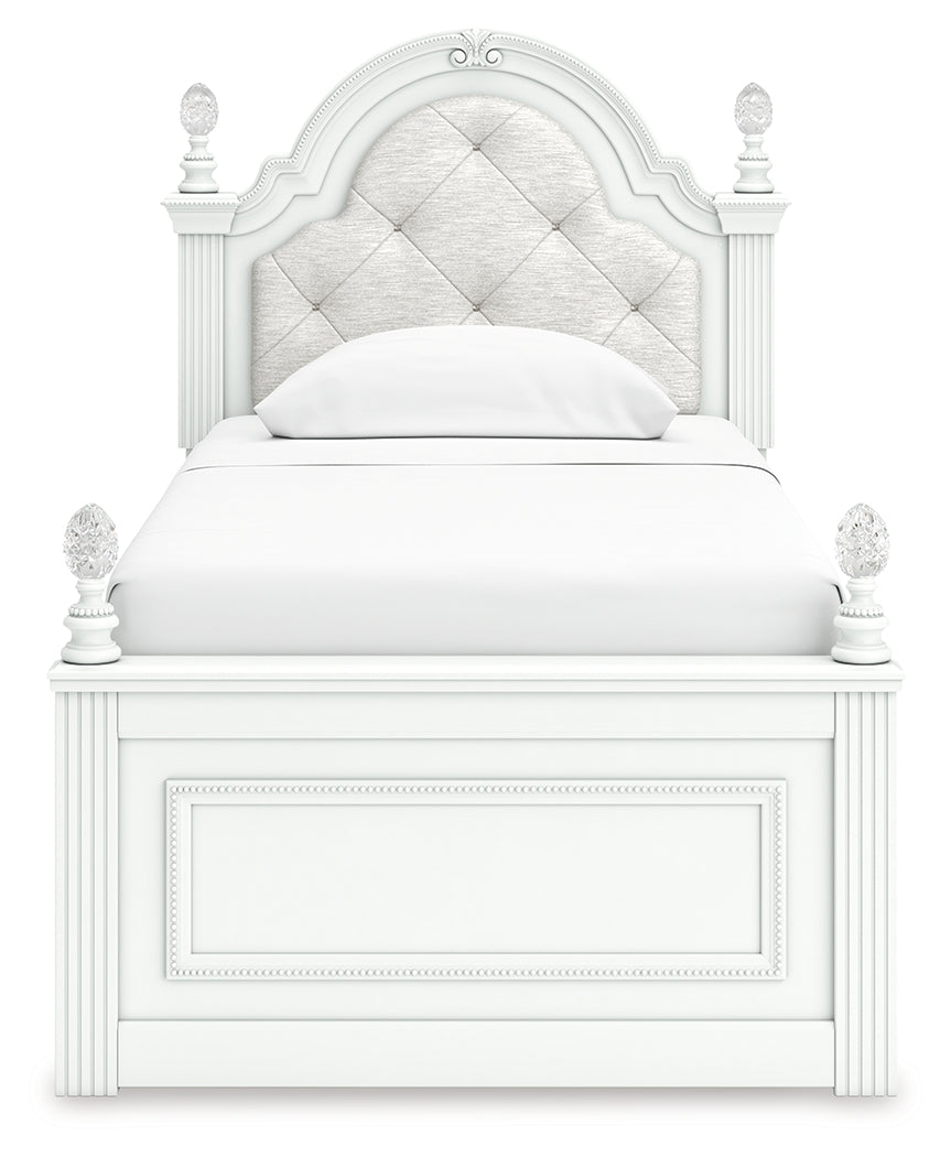 Kozlani Twin Upholstered Panel Storage Bed
