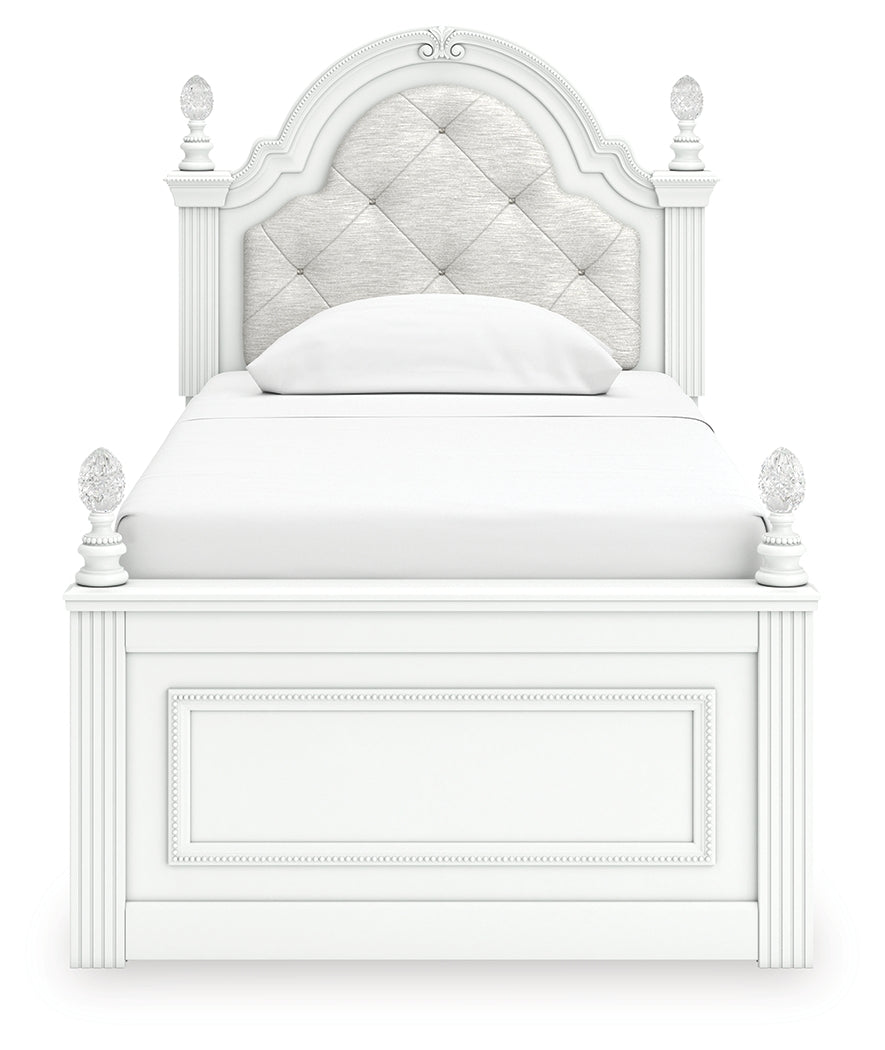 Kozlani Twin Upholstered Panel Bed
