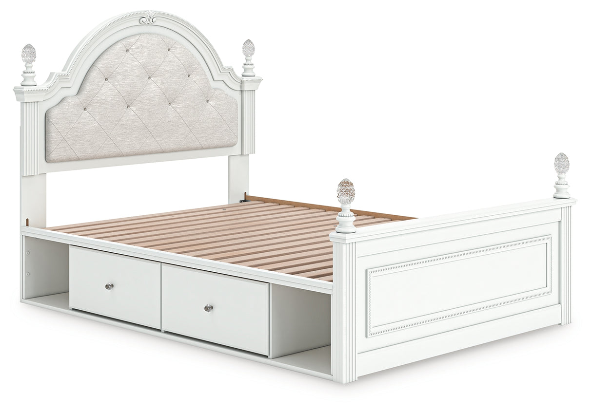 Kozlani Full Upholstered Panel Storage Bed