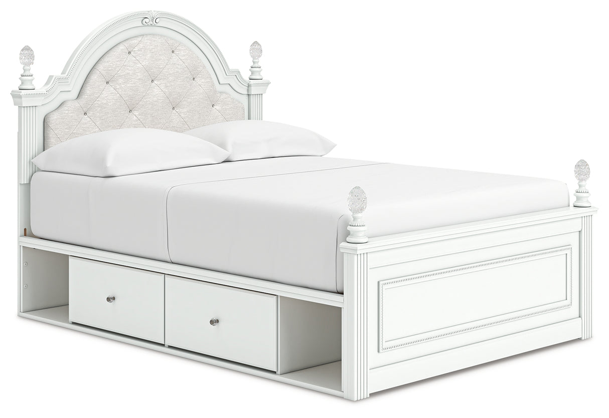 Kozlani Full Upholstered Panel Storage Bed