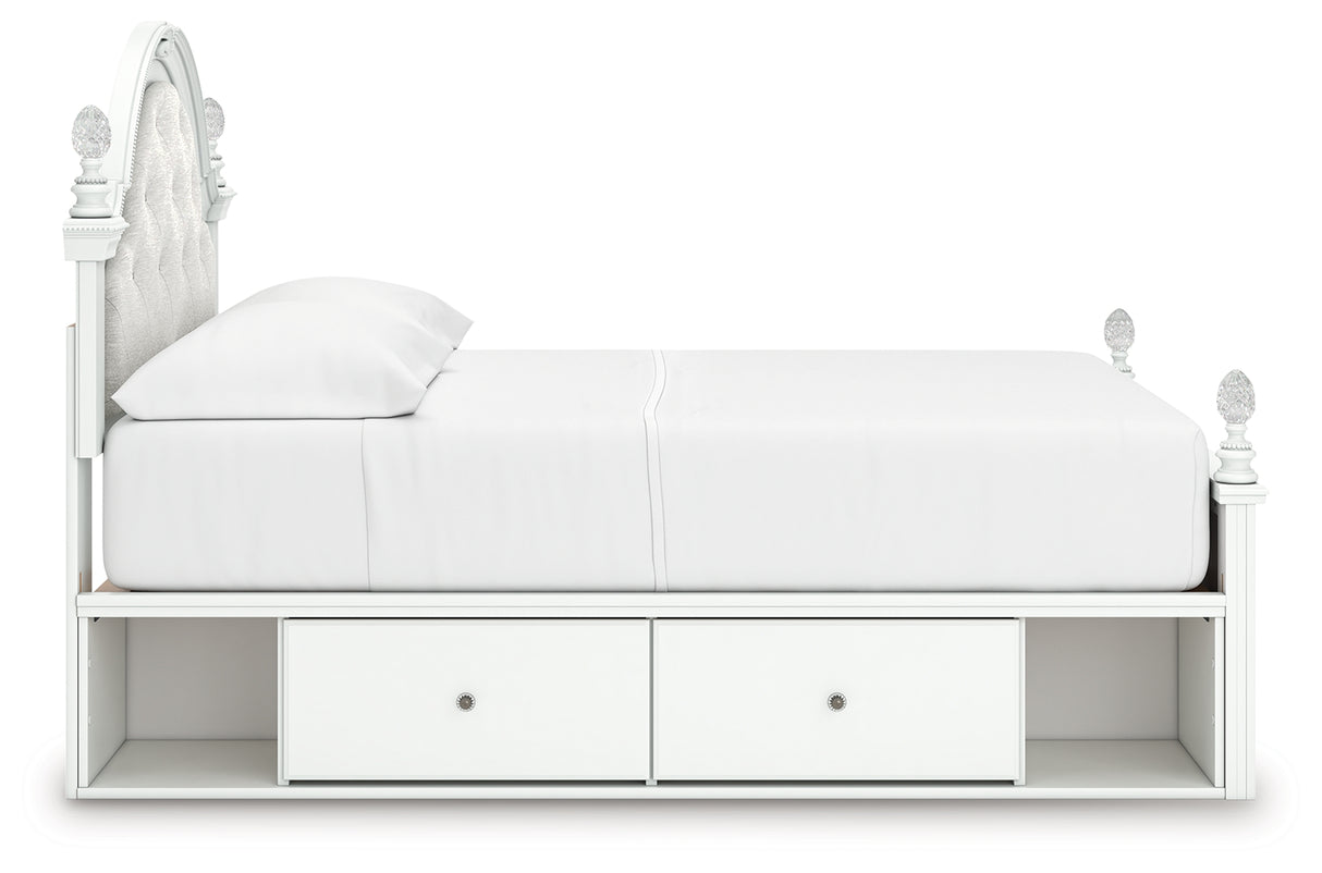 Kozlani Full Upholstered Panel Storage Bed