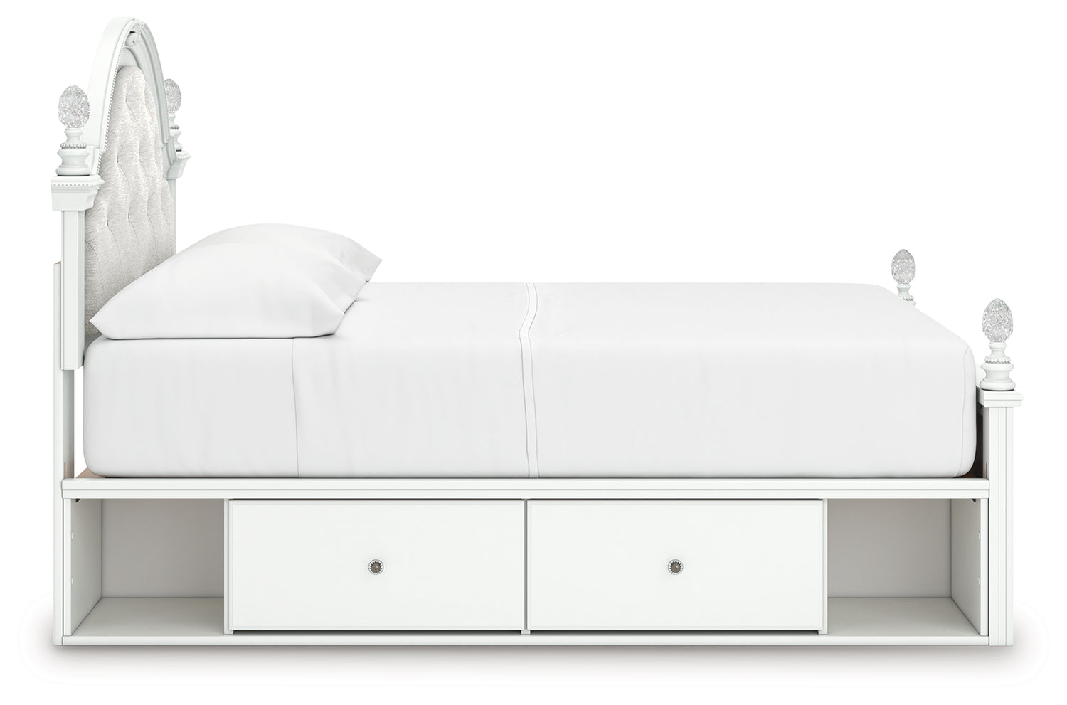 Kozlani Full Upholstered Panel Storage Bed