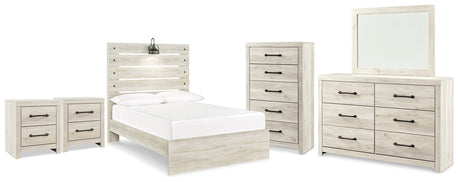 Furniture City Houma - Ashley Furniture - Cambeck Full Panel Bed, Dresser, Mirror, Chest and 2 Nightstands - Full Panel Bed, Dresser, Mirror, Chest and 2 Nightstands - B192B126