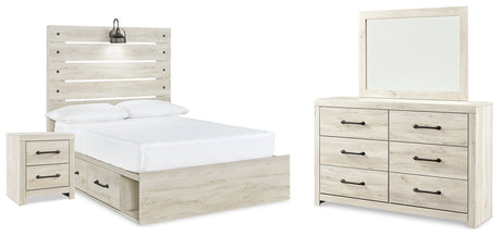 Furniture City Houma - Ashley Furniture - Cambeck Full Panel Bed with Storage, Dresser, Mirror and Nightstand - Full Panel Bed with Storage, Dresser, Mirror and Nightstand - B192B116