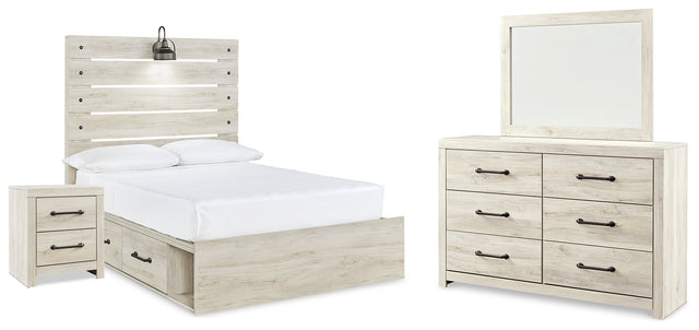 Furniture City Houma - Ashley Furniture - Cambeck Full Panel Bed with Storage, Dresser, Mirror and Nightstand - Full Panel Bed with Storage, Dresser, Mirror and Nightstand - B192B116