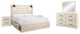 Furniture City Houma - Ashley Furniture - Cambeck King Panel Bed with 2 Side Storage, Dresser, Mirror, and Nightstand - King Panel Bed with 2 Side Storage, Dresser, Mirror, and Nightstand - B192B58