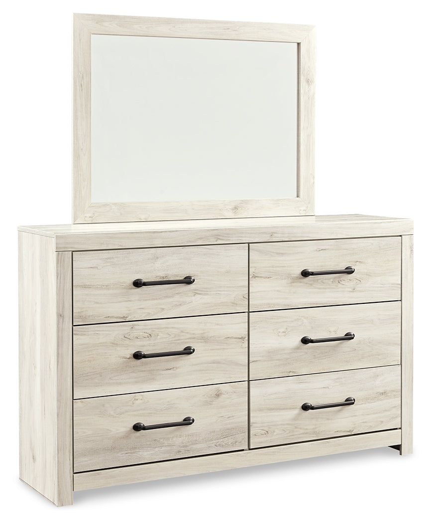 Cambeck King Panel Bed with Storage, Dresser, Mirror and Chest