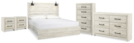 Cambeck King Panel Bed, Dresser, Chest and 2 Nightstands