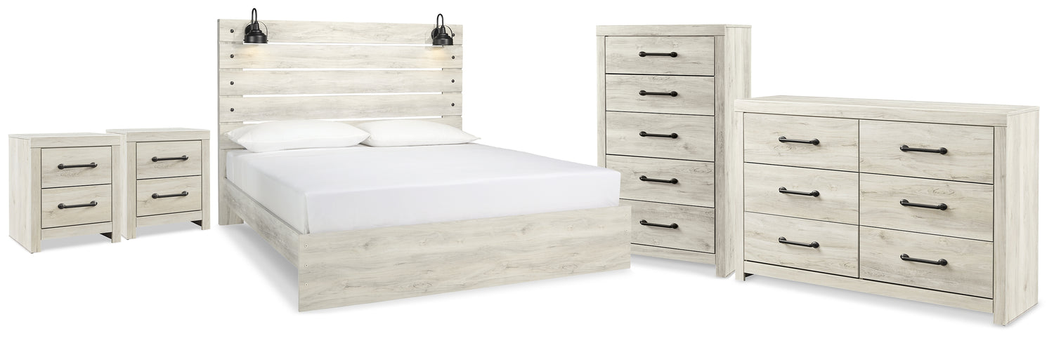 Furniture City Houma - Ashley Furniture - Cambeck King Panel Bed, Dresser, Chest and 2 Nightstands - King Panel Bed, Dresser, Chest and 2 Nightstands - B192B112