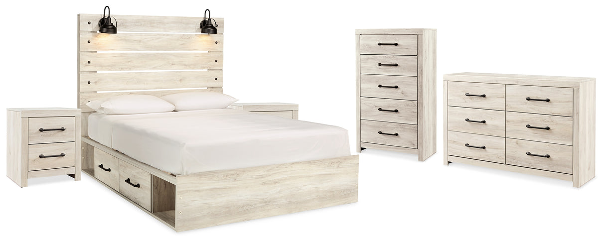 Furniture City Houma - Ashley Furniture - Cambeck King Storage Bed, Dresser, Chest and 2 Nightstands - King Storage Bed, Dresser, Chest and 2 Nightstands - B192B107