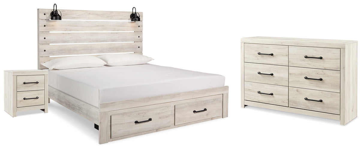 Furniture City Houma - Ashley Furniture - Cambeck King Panel Storage Bed, Dresser and Nightstand - King Panel Storage Bed, Dresser and Nightstand - B192B65