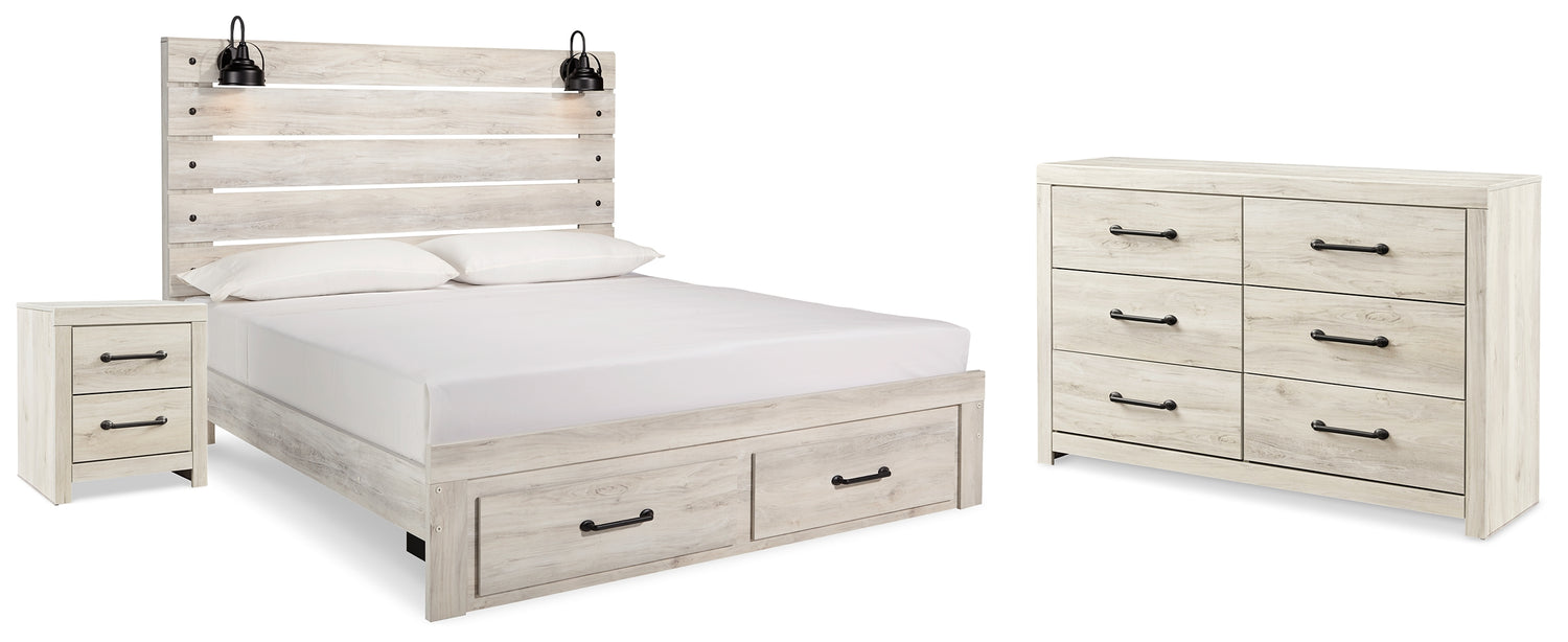 Furniture City Houma - Ashley Furniture - Cambeck King Panel Storage Bed, Dresser and Nightstand - King Panel Storage Bed, Dresser and Nightstand - B192B65