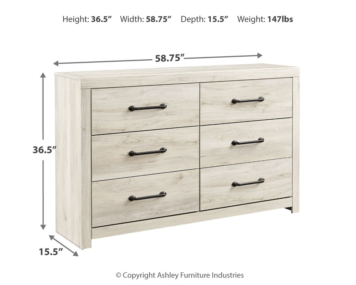 Cambeck Twin Panel Bed, Dresser and Nightstand