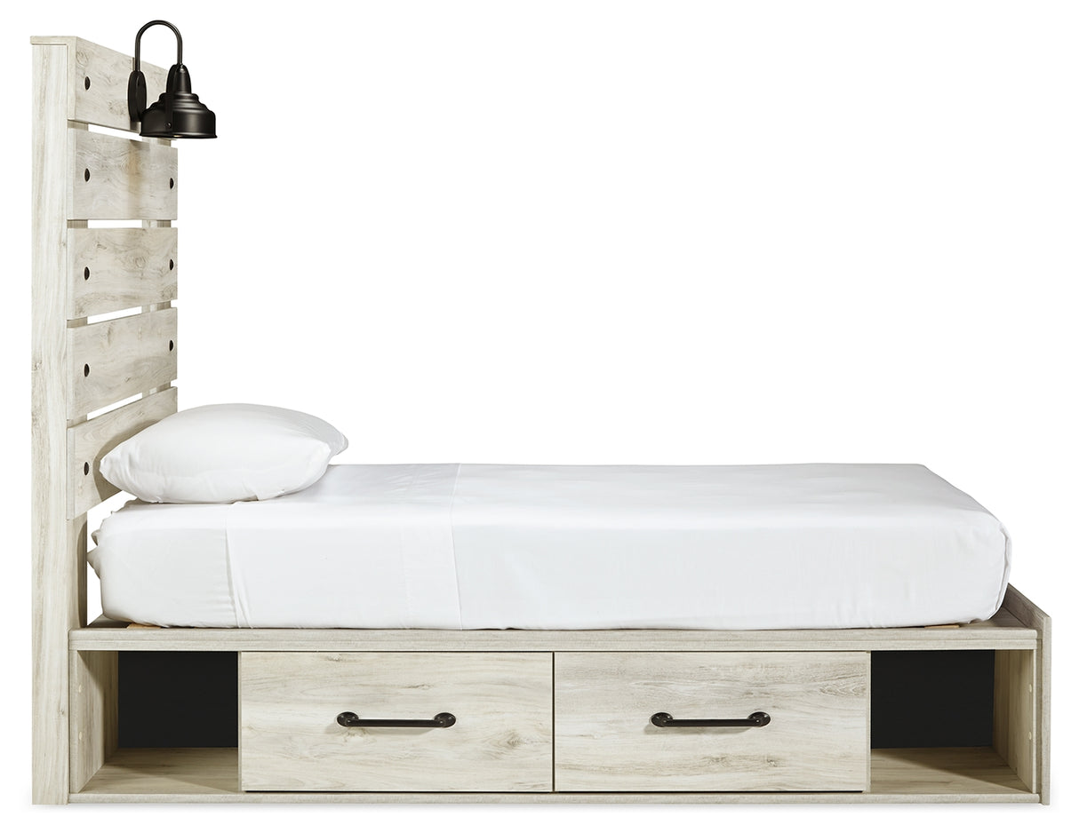 Cambeck Twin Storage Bed, Dresser, Mirror and Nightstand