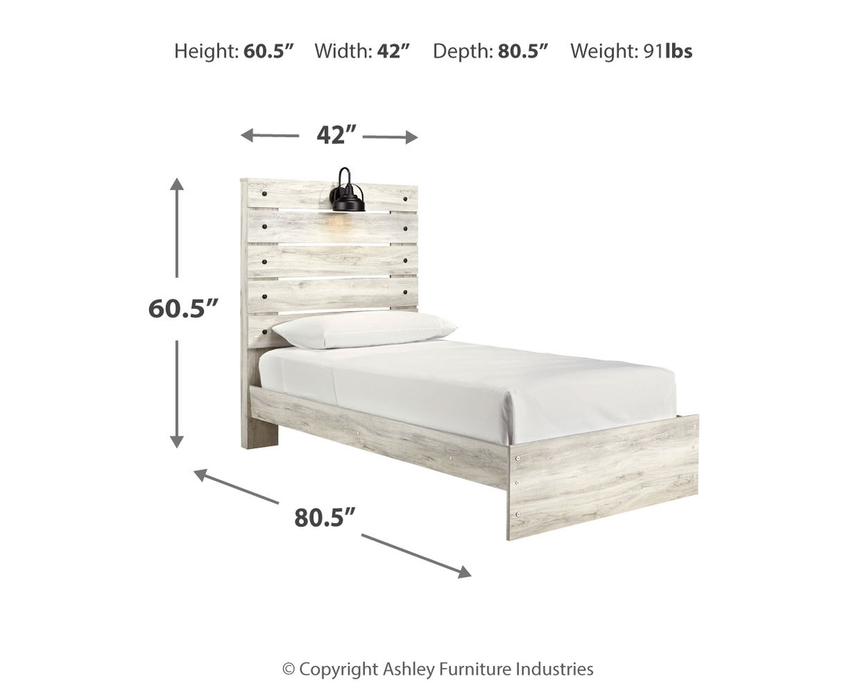 Cambeck Twin Panel Bed, Dresser and Nightstand